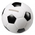 Spardose "Fu&szlig;ball", wei&szlig;/schwarz