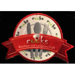 Stickabzeichen Bestickung und Bedruckung