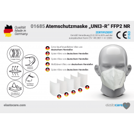Atemschutzmaske "UNI3-R" FFP2 NR