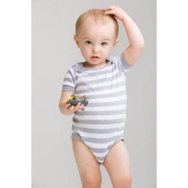 Baby Striped Short Sleeve Bodysuit